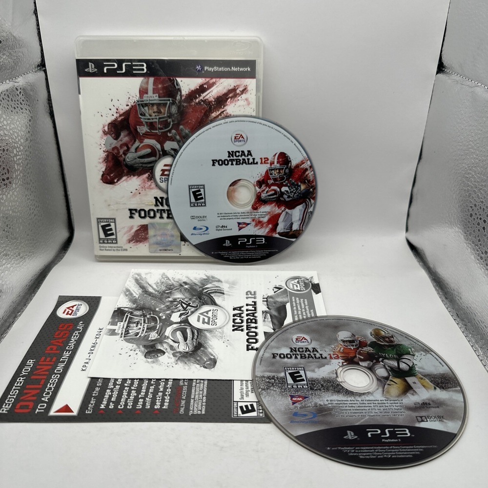 NCAA Football 12 13 Sony PlayStation 3 PS3 Games LOT Bundle